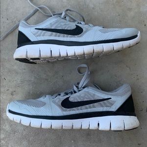 Women’s black and grey running shoes